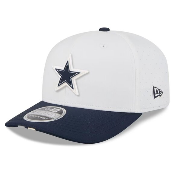 Men's New Era White/Navy Dallas Cowboys 2025 NFL Training Camp 9SEVENTY - Picture 1 of 4
